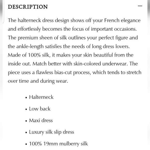 SOLD NWT Silk Maison French Bow Halterneck Silk Maxi Dress - Picture 8 of 9